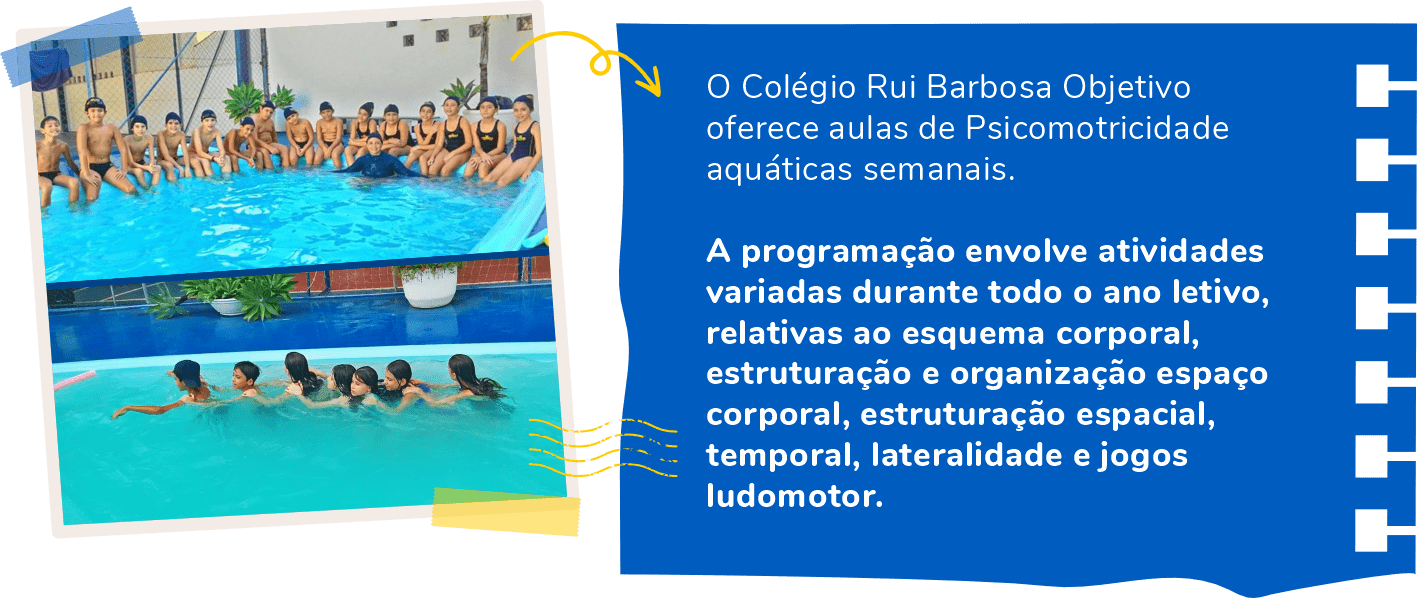 Psicomotricidade (Natação) – Educação Infantil – Colégio Objetivo